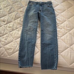 Abercrombie Ankle Straight Ultra High Rise Jeans